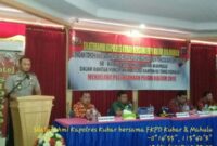 Kapolres Kubar, AKBP I Putu Yuni Setiawan SIK Saat Menyampaikan Sambutan