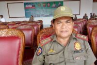 Kepala Satuan Polisi Pamong Praja Kubar Kompol Sentot Susanto