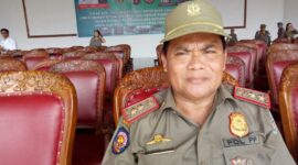 Kepala Satuan Polisi Pamong Praja Kubar Kompol Sentot Susanto