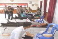 Kegiatan Bhakti sosial Donor darah Polres Kutai Barat