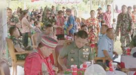 Danrem 091/ASN Brigjen TNI Irham Waroihan S.Sos Bersama Bupati Kubar FX Yapan