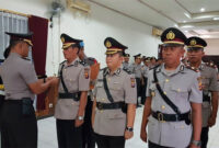 Foto: Kapolres Kubar AKBP I Putu Yuni Setiawan Pimpin Langsung Sertijab Kapolsek Dan Kasat Polres Kubar / wartakubar.id / HENRY SITUMORANG