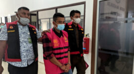 Terpidana Hendrikus Gamas Saat Menjalani Eksekusi Kejari Kubar
