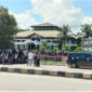 Aksi Penolakan Pemindahan KBM Kampus A SMA Negeri 10 Saamrinda