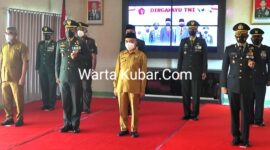 Kodim 0912/Kbr Bersama Forkopimda Saat Mengikuti Upacara Peringatan HUT ke-76 TNI