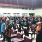 Hadirin Undangan Malam Pengesahan Warga Baru Tingkat 1 PSHT Cabang Kuibar Pusat Madiun