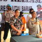 Kapolres Kubar AKBP..Heri Rusyaman Saat Menyampaikan Pers Rilis