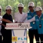 Presiden Joko Widodo ketika meresmikan peletakan batu pertama proyek PLTS di IKN, Kaltim (Ant)