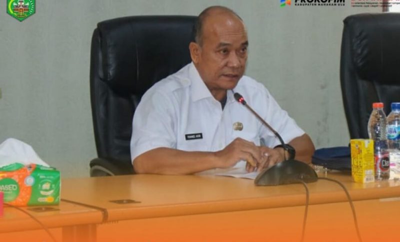 Wabup Mahulu Saat Membuka Sosialisasi Pengeboran Eksplorasi Migas