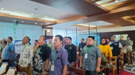 Foto Perwakilan Anggota Biasa PWI Kaltim, Saat Mengikuti Konferensi Provinsi PWI Kaltim di Auditorium Kantor Gubernur Kaltim Sabtu 27 April 2024