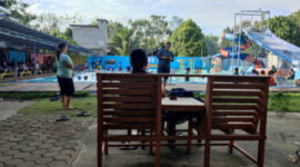 Foto Suasana Kolam Renang TKP 99 di Kampung Ngenyan Asa Kutai Barat/Rabu 01 Mei 2024