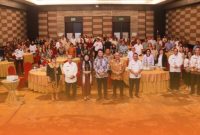 Foto Bersama Bupati Mahulu Bonifasius Belawan Geh, SH, ME, Wabup Yohanes Avun dan Sekda Stephanus Madang Saat Mengikuti Workshop Keprotokolan