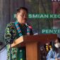 Camat Bentian Besar Rudi Hartono Saat Menyampaikan Sambutan Pengukuhan Perpanjangan Masa Bakti Anggota BPK, Kamis (10/10/2024).