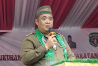 Camat Siluq Ngurai Bartolomeus Djukuw Saat Menyambut Kunker Bupati Kubar FX.Yapan.