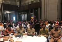 Kepala Kesbangpol Kubar Saat Menghadiri Rakor Ormas Se-Kaltim Untuk Mendukung Pelaksanaan Pilkada Kaltim Serentak 2024.