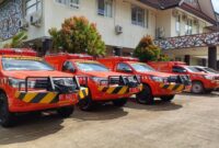 6 Pengadaan Kendaraan Slip On BPBD Kubar yang dipinjam pakai oleh 6 kecamatan.