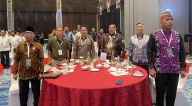 Sekretaris Daerah Kabupaten Kutai Barat Ayonius Saat menghadiri Debat Publik Pertama Pilkada Serentak 2024 pada Senin (14/10/2024).