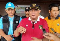 Bupati Kubar FX.Yapan mengatakan Kabupaten Kutai Barat bisa menjadi seperti Lampung untuk menyuplai kebutuhan Ibukota Nusantara pada peringatan Hari Pangan Sedunia di Alun-alun Itho Sendawar, Sabtu (19/10/2024).