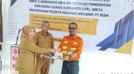 PKS SMKN3 dengan Disnkertrans, Disdik dan Perusahaan, Senin 4 November 2024, dilaksanakan SMKN 3 Sendawar.