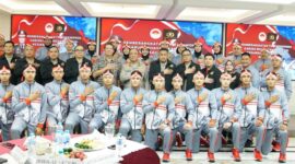 Irwasum Polri Mengukuhkan Sekaligus Melepas Tim Taekwondo Presisi Berlaga ke Vietnam.