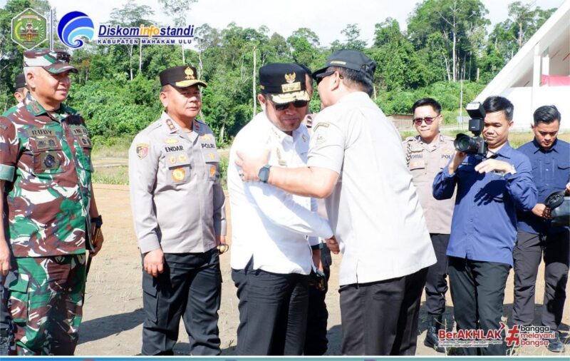 Bupati Mahakam Ulu (Mahulu) Menyambut Kunjungan Gubernur Kaltim Rudy Mas'ud.
