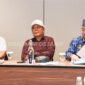 Bupati Mahulu, Bonifasius Belawan Geh Saat Menghadiri Rapat Persiapan Pelantikan Bupati-Wakil Bupati Terpilih Periode 2025-2030.