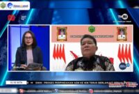 Bupati Mahakam Ulu (Mahulu), Bonifasius Belawan Geh Saat Dialog di TVRI Kaltim.
