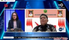 Bupati Mahakam Ulu (Mahulu), Bonifasius Belawan Geh Saat Dialog di TVRI Kaltim.