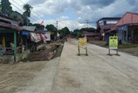 Caption : Foto Rekonstruksi Jalan Menteweng, Simpang Raya Menjadi Konstruksi Beton Bertulang.
