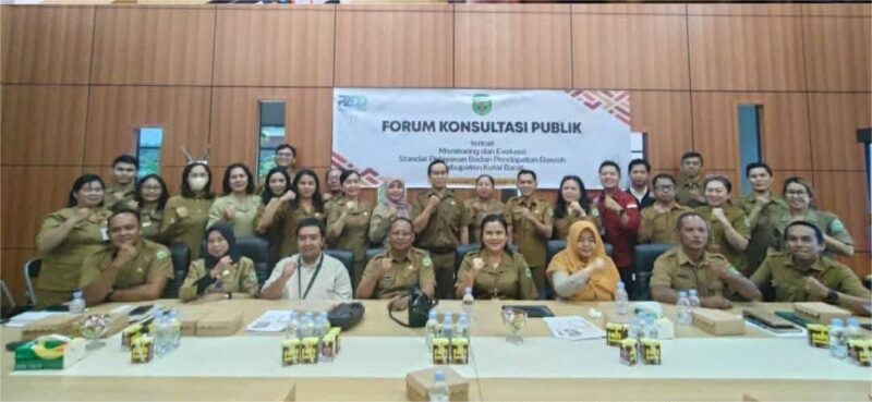 Foto : Forum Konsultasi Publik Bapenda Kutai Barat Bahas Monitoring dan Evaluasi Standar Pelayanan.