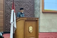 Foto : Wakil Bupati Kutai Barat, H Nanang Adriani Saat Menyampaikan Nota Pengantar Rancangan Peraturan Daerah Kabupaten Kutai Barat Tentang Anggaran Pendapatan dan Belanja Daerah Tahun Anggaran 2026.