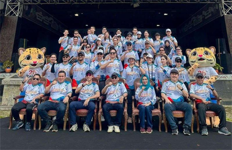 Foto : Wakil Bupati Kutai Barat, H Nanang Adriani Saat Membuka Fun Bike ISSI Kutai Barat Dalam Rangka Memeriahkan HUT ke-26 Kabupaten Kutai Barat.