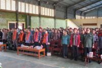 Foto : Bupati Kutai Barat, Frederick Edwin Saat Mengikuti Kegiatan BBGRM ke-22 di Kecamatan Linggang Bigung.