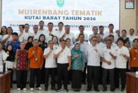 Sesi Foto Bersama Wakil Bupati Kutai Barat, H.Nanang Adriani Saat Menghadiri Musrenbang Tematik Penyusunan RKPD 2027.