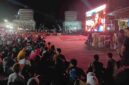 Tampak Ribuan Masyarakat Kutai Barat Tumpah Ruah Memadati Alun-Alun ITHO Saat Menyaksikan Tim Kebanggaan yang Berlaga di Final Pildun 2026.
