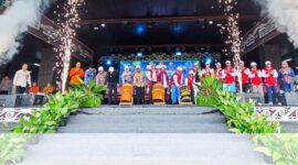 Wakil Bupati Kutai Barat, H.Nanang Adriani Bersama Unsur Forkopimda Saat Membuka Secara Resmi Gelaran PORDA PERPAMSI Kaltim 2026.