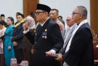 Prosesi Pelantikan dan Pengambilan Sumpah Erik Victori Sebagai Sekretaris Daerah Kabupatenn Kutai Barat.