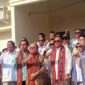 Wakil Gubernur Kalimantan Timur (Kaltim), Seno Aji Selaku Ketua DPD Gerindra Kaltim didampingi Bupati Kutai Barat, Frederick Edwin Saat Peresmian Kantor DPC Gerindra Kubar di Kampung Balok Asa, Kecamatan Barong Tongkok.