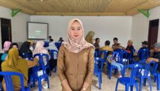 Tampak Warga Linggang Bangun Sari, Kecamatan Linggang Bigung Antusias Mengikuti Sosialisasi BPJS.